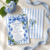 Invitation Quelque Chose de Bleu Avant de Faire Hydrangea Bab