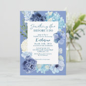 Invitation Quelque chose de bleu avant de faire hydrangea nup (Debout devant)