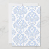 Invitation Quelque chose de bleu avant de faire hydrangea nup (Dos)