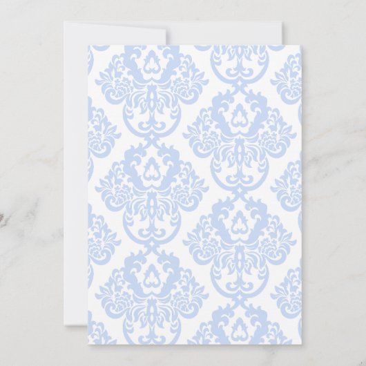 Invitation Quelque chose de bleu avant de faire hydrangea nup (Dos)