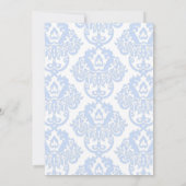 Invitation Quelque chose de bleu avant de faire hydrangea nup (Dos)