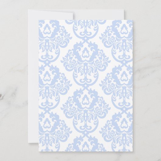 Invitation Quelque chose de bleu avant de faire hydrangea nup (Dos)