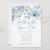 Invitation Quelque chose de bleu avant de faire la douche nup (Devant)