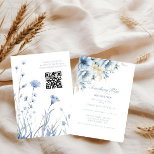 Invitation Quelque chose de bleu avant de faire la douche nup