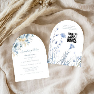 Invitation Quelque chose de bleu avant de faire la douche nup