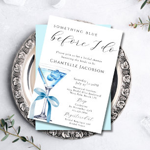 Invitation Quelque chose de bleu avant de faire la fête Marti