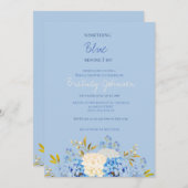 Invitation Quelque chose de bleu avant de faire l'invitation  (Devant / Derrière)