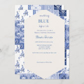 Invitation Quelque chose de bleu avant de faire l'invitation (Devant / Derrière)