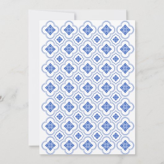 Invitation Quelque chose de bleu avant de faire nuptiale douc (Dos)