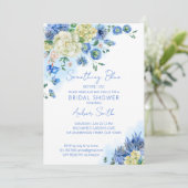 Invitation Quelque chose de bleu avant de faire nuptiale douc (Debout devant)