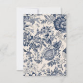 Invitation Quelque chose de bleu avant "I Do" Toile Fête des (Dos)