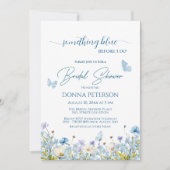 Invitation Quelque chose de bleu avant "Je fais" Fête des mar (Devant)