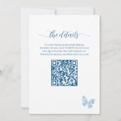 Invitation Quelque chose de bleu avant la Fête des mariées de (Dos)