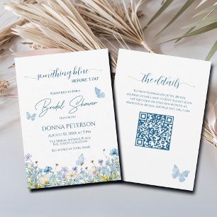 Invitation Quelque chose de bleu avant la Fête des mariées de