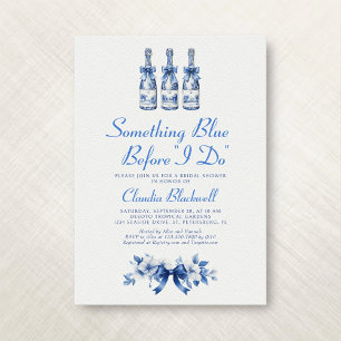 Invitation Quelque Chose de Bleu Avant Ma Douche de Mariage F