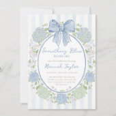 Invitation Quelque Chose de Bleu Avant Ma Douche de Mariée (Devant)