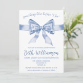 Invitation Quelque chose de bleu avant moi ! Fête des mariées (Debout devant)