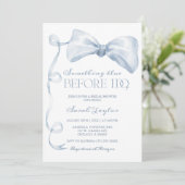 Invitation Quelque Chose de Bleu Avant Mon Shower de Mariée (Debout devant)