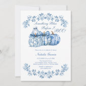 Invitation Quelque chose de bleu avant que je Boo Fête des ma (Devant)