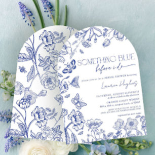 Invitation Quelque Chose De Bleu Avant Que Je Fasse Fête des 