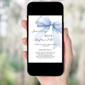 Invitation Quelque chose de bleu avant que je ne fasse arc Fê