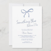 Invitation Quelque chose de bleu avant que je ne fasse arc nu (Devant)