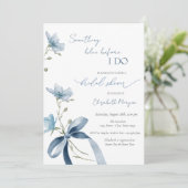 Invitation Quelque Chose De Bleu Avant Que Je Ne Fasse Des Fl (Debout devant)