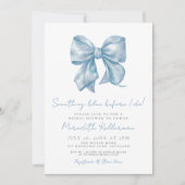 Invitation Quelque chose de bleu avant que je ne fasse Fête d (Devant)