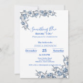 Invitation Quelque chose de bleu avant que je ne fasse la dou (Devant)