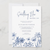 Invitation Quelque chose de bleu avant que je ne fasse la dou (Devant)