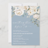 Invitation Quelque chose de bleu avant que je ne fasse la dou (Devant)