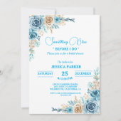 Invitation Quelque chose de bleu avant que je ne fasse la dou (Devant)