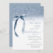 Invitation Quelque chose de bleu avant que je ne fasse Partie (Devant / Derrière)