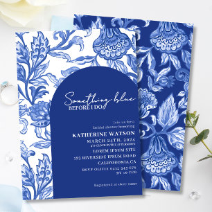 Invitation Quelque chose de bleu chinoiserie baby shower