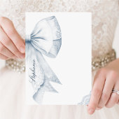 Invitation Quelque chose de bleu Fête des mariées Bow