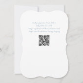 Invitation Quelque chose de bleu Fête des mariées Bow (Dos)