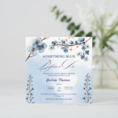 Invitation Quelque chose de bleu je fais Fête des mariées de (Debout devant)