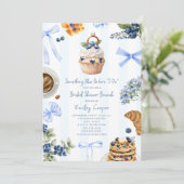 Invitation Quelque Chose de Bleu Petit Déjeuner de Mariage Th (Debout devant)