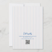 Invitation Quelque chose de bleu squighe Fête des mariées de (Dos)