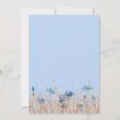 Invitation Quelque chose de Blue Cornflowers & Blé Fête des m (Dos)