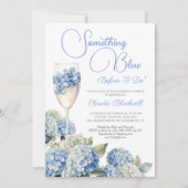 Invitation Quelque chose de Blue Hydrangea Fête des mariées (Devant)