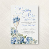 Invitation Quelque chose de Blue Hydrangea Fête des mariées