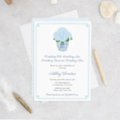 Invitation Quelque chose de Blue Hydrangea Ginger Jar Fête de