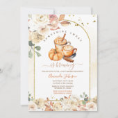 Invitation Quelque Chose De Doux Est De Brûler Baby shower Fl (Devant)