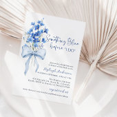 Invitation Quelque chose de Fête des mariées de ruban bleu | 