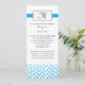 Invitation Quelque chose de moderne bleu (Debout devant)