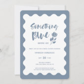 Invitation Quelque chose de moderne bleu avant de faire Fête (Devant)