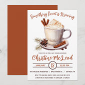 Invitation Quelque chose de sucré brasse, Baby shower de caca (Devant / Derrière)