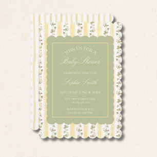 Invitation Quelque chose de très sucré arrive baby shower