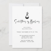 Invitation Quelque chose est en train de brasser Black Minima (Devant)